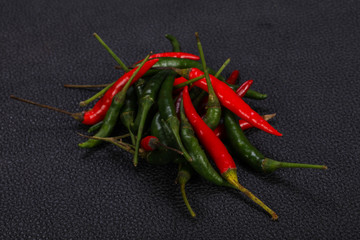Hot and spicy Chili pepper heap