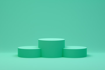 3d rendering,Podium minimal abstract background for cosmetic product presentation, Abstract geometric shape