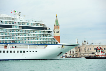 Cruise ship in Venice
