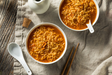 Spicy Instant Ramen Noodle Bowl