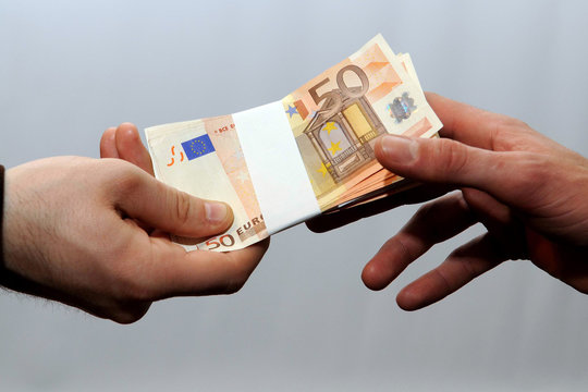 Euros - Money - euro cash background. Euro Money Banknotes