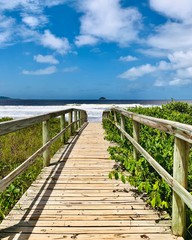 Obraz premium bridge in beach