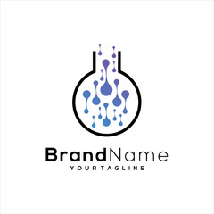  Tech Lab Logo Template Design Vector