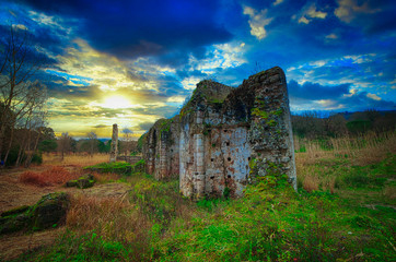 The ruins of the ancient monastery of Soreto, in the territory of Dinami.