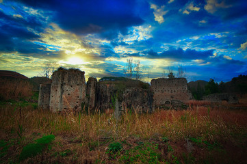 The ruins of the ancient monastery of Soreto, in the territory of Dinami.