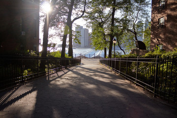Empty street in Brooklyn