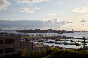 Boats in the east river