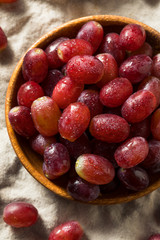 Raw Organic Red Grapes