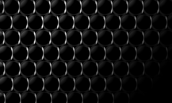 Dark black obstract background with gradient circles