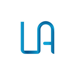 Initial LA letter Business Logo Design vector Template. Abstract Letter LA logo Design