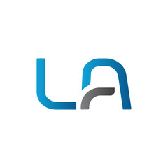 Initial LA letter Business Logo Design vector Template. Abstract Letter LA logo Design