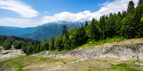 View of Caucasian mountains