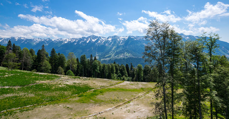 View of Caucasian mountains