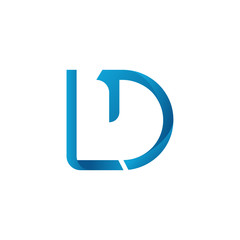 Initial LD letter Business Logo Design vector Template. Abstract Letter LD logo Design