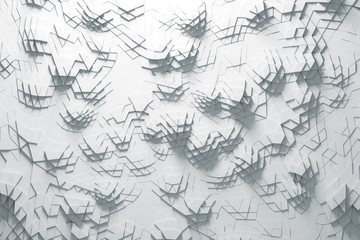 White Background for business presentation. minimal pattern, 3d rendering. 