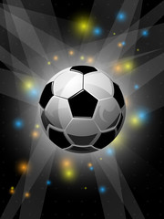 Modern trandy Football banner sport vector illustration