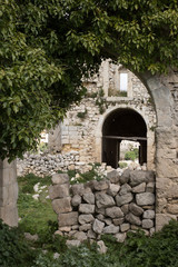Fototapeta na wymiar Ruins of an old castle in Buscemi