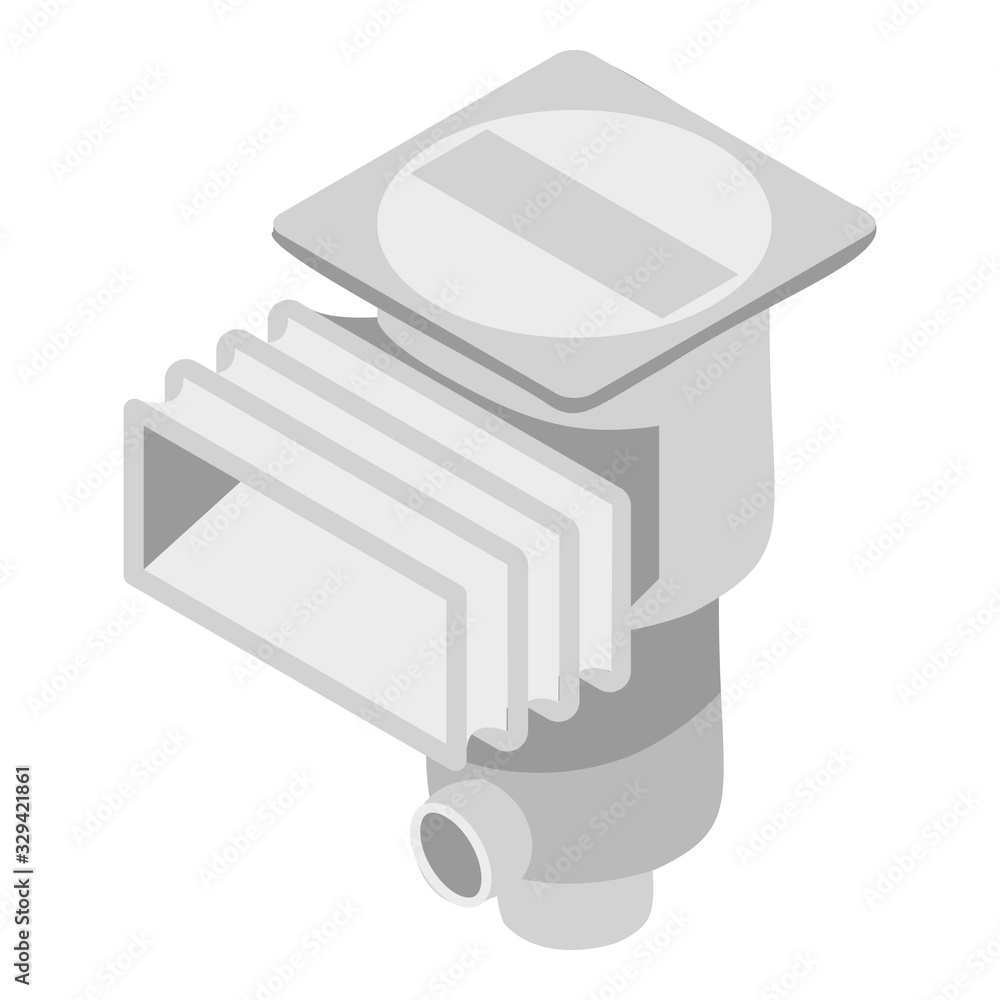 Poster pool filter icon. isometric of pool filter vector icon for web design isolated on white background