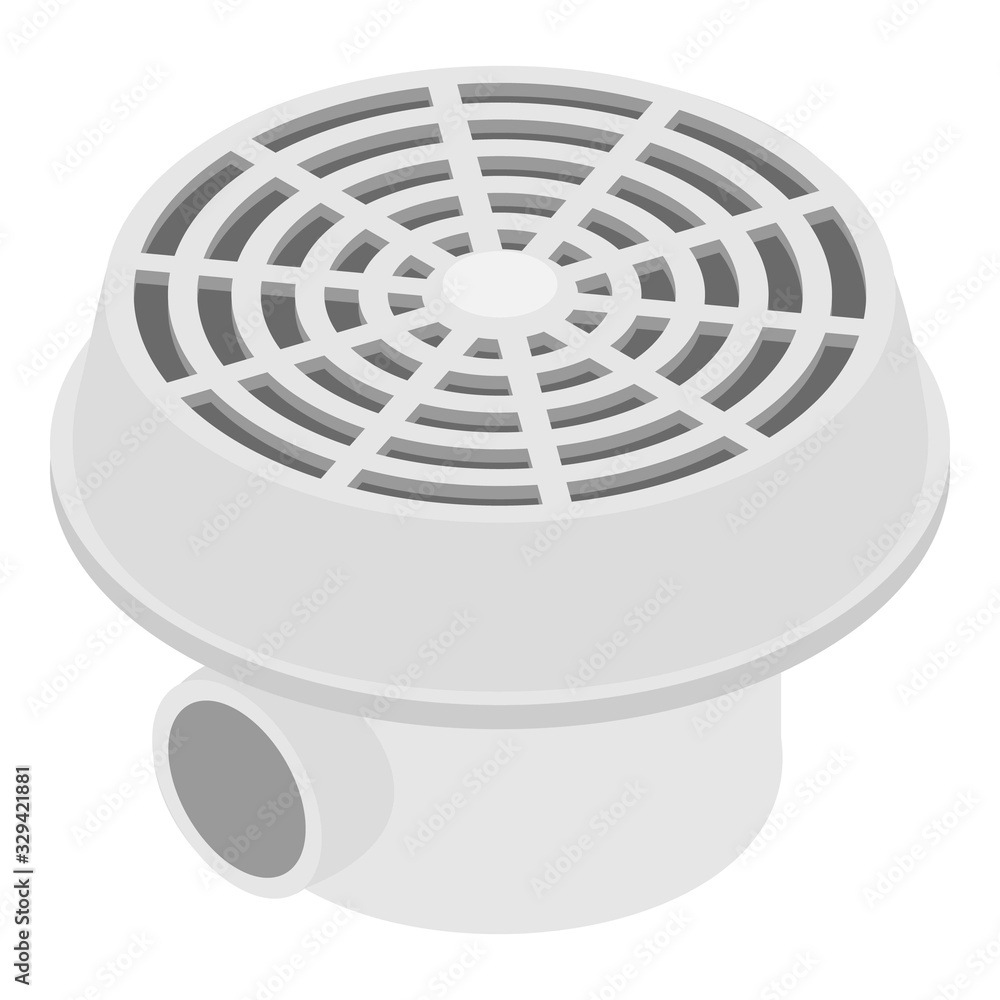 Poster pool motor filter icon. isometric of pool motor filter vector icon for web design isolated on white 