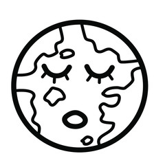 Earth Hour. Vector illustration of a planet on a white background. Calligraphy and lettering. The concept of ecology and energy conservation