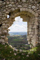 Fototapeta na wymiar ruins of an old Sicilian castle