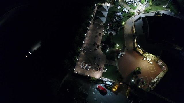 ristorante Wedding di sera gazebo torta all'aperto Abruzzo, Italia