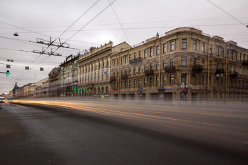 Fototapeta na wymiar Nevsky Prospekt in St. Petersburg. russia
