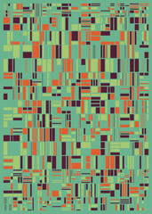 Abstract Random Color Poligones Generative Art background illustration