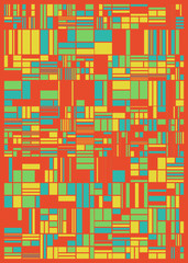 Abstract Random Color Poligones Generative Art background illustration