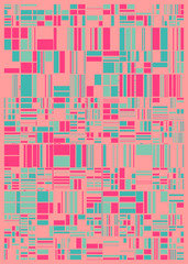 Abstract Random Color Poligones Generative Art background illustration