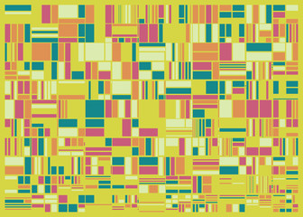 Abstract Random Color Poligones Generative Art background illustration