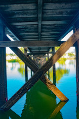 Pequeño Puente en Islita de la terminal de Ómnibus de la ciudad de Saens Peña - Chaco -Argentina