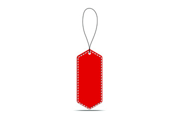 red paper sale tags and labels, template shopping labels.