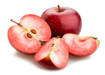 dark red apples