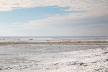 Panorama of the Gulf of Finland near St. Petersburg.