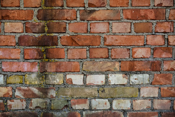 Old brick wall texture grunge background.