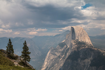 half dome balance in yosemite