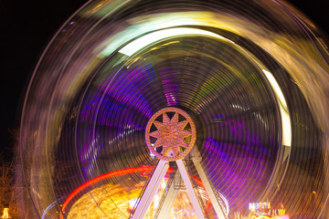 A carousel during the carnival