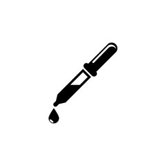 Eye Dropper, Pipette Flat Vector Icon