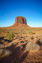 the scenic drive in the monument valley, usa