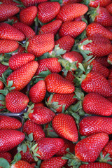 pile of strawberries as background