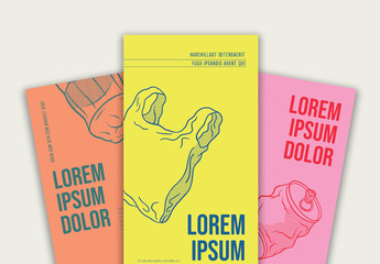 Colorful Flyer Layout Set