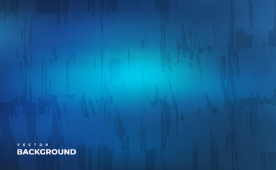 Vector abstract blue background. Smooth glowing style. Grunge texture can be used for wallpaper print or tech web site background.