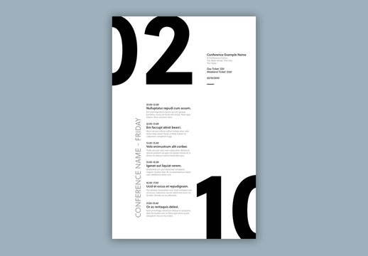 Event Poster Layout with Bold Typography