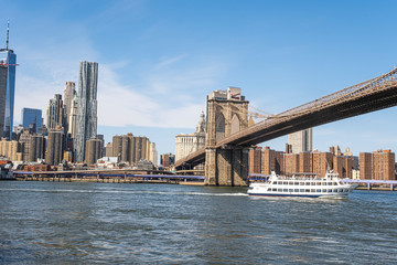 Passing the brooklyn bridge 