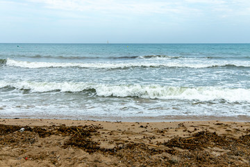 Surf on a beach in Alicante. Spain