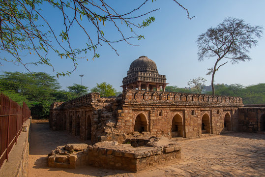 Jama Masjid, in the Mehrauli Archaeological Park, New Delhi, India