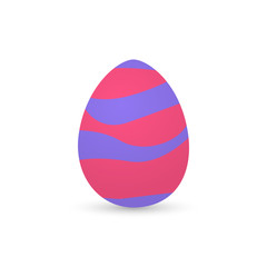 Isolated decorated easter eggs