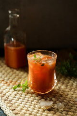 homemade  food ice  drink mint fruit