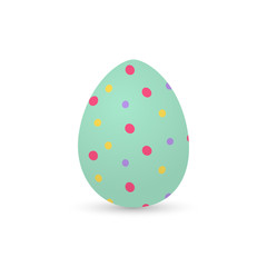 Isolated decorated easter eggs